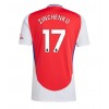 Arsenal Oleksandr Zinchenko #17 Heimtrikot 2024-25 Kurzarm